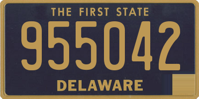 DE license plate 955042