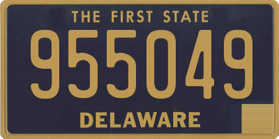 DE license plate 955049