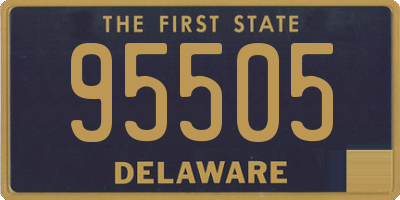 DE license plate 95505
