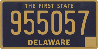 DE license plate 955057