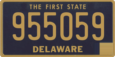 DE license plate 955059