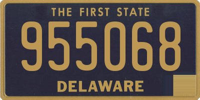 DE license plate 955068