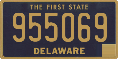 DE license plate 955069