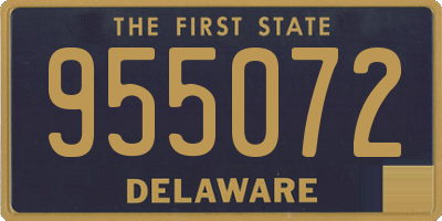 DE license plate 955072