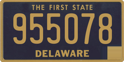 DE license plate 955078