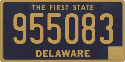 DE license plate 955083