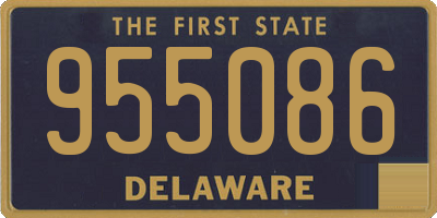 DE license plate 955086