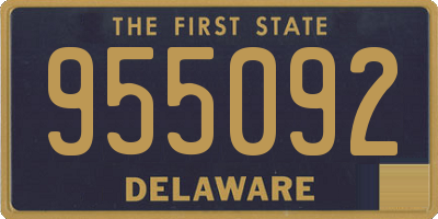 DE license plate 955092