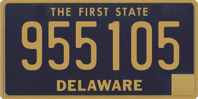 DE license plate 955105