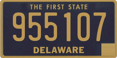 DE license plate 955107