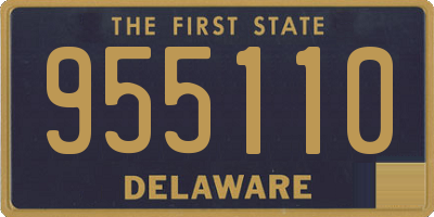 DE license plate 955110