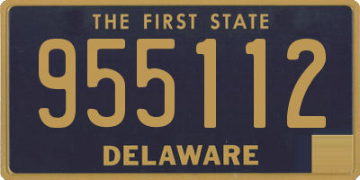 DE license plate 955112