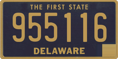 DE license plate 955116