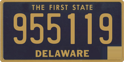 DE license plate 955119