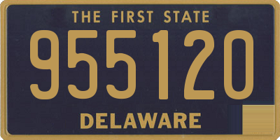 DE license plate 955120