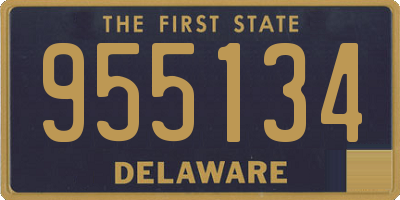 DE license plate 955134