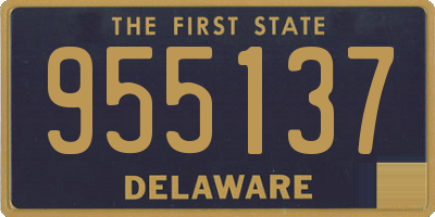 DE license plate 955137