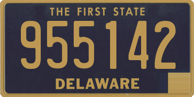 DE license plate 955142