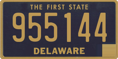DE license plate 955144