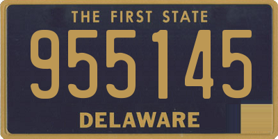 DE license plate 955145