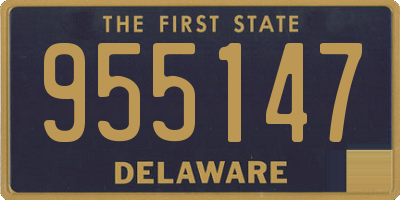 DE license plate 955147