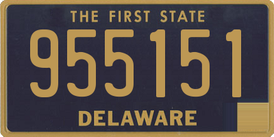 DE license plate 955151