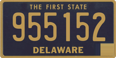 DE license plate 955152