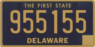 DE license plate 955155