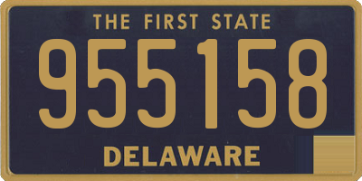 DE license plate 955158