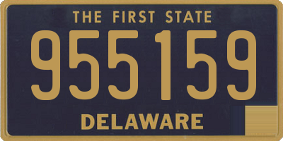 DE license plate 955159