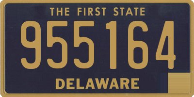 DE license plate 955164