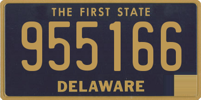 DE license plate 955166