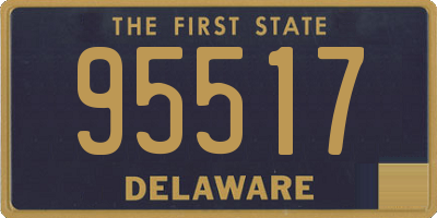 DE license plate 95517