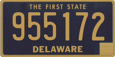 DE license plate 955172