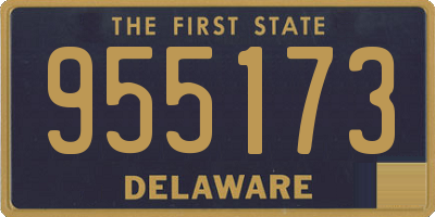 DE license plate 955173