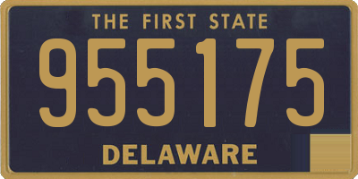 DE license plate 955175