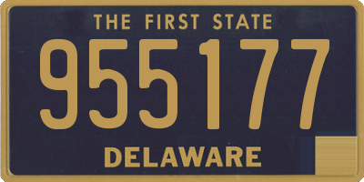 DE license plate 955177