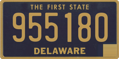 DE license plate 955180