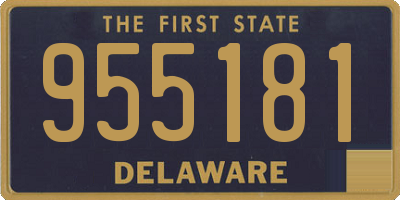 DE license plate 955181