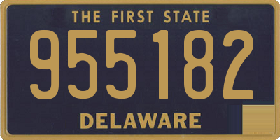 DE license plate 955182