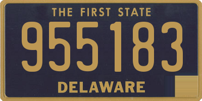 DE license plate 955183