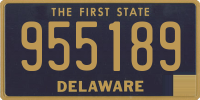 DE license plate 955189