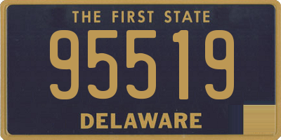 DE license plate 95519