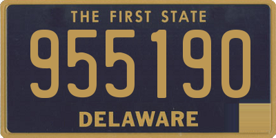DE license plate 955190
