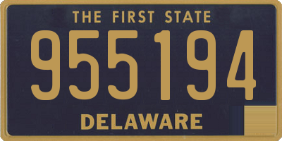 DE license plate 955194