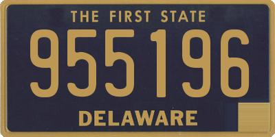 DE license plate 955196
