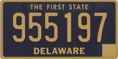 DE license plate 955197