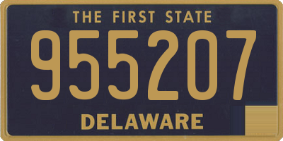 DE license plate 955207
