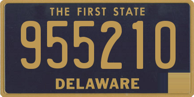 DE license plate 955210