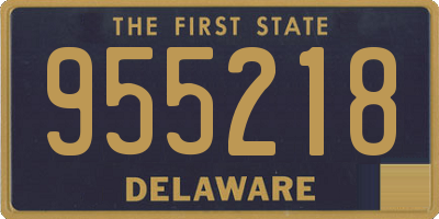 DE license plate 955218